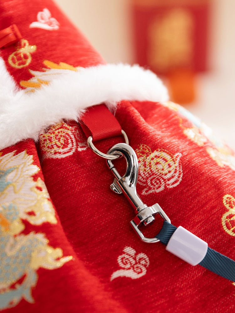 Dragon Brocade Pet Vest - View 7 | WEUXS