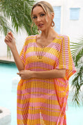 Multicolored Stripe V Neck Cover Up | Dress In Beauty