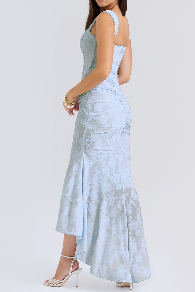 Cesca Retro Cream White Floral Maxi Dress | Dress In Beauty