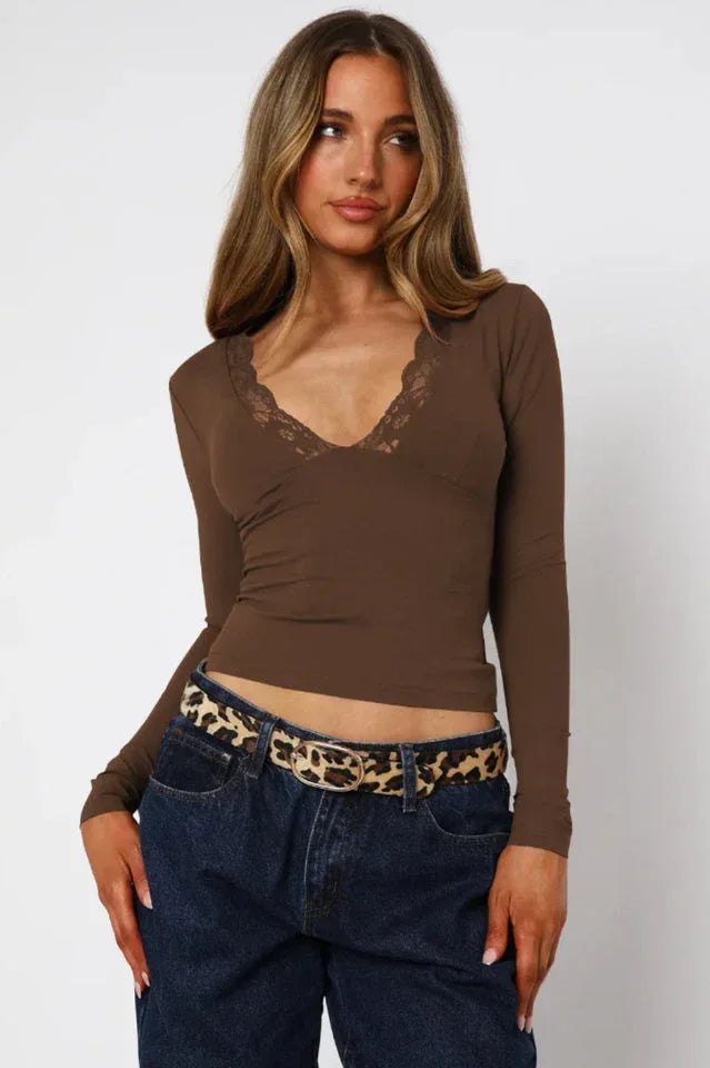 Knew That All Along Long Sleeve Top - WEUXS