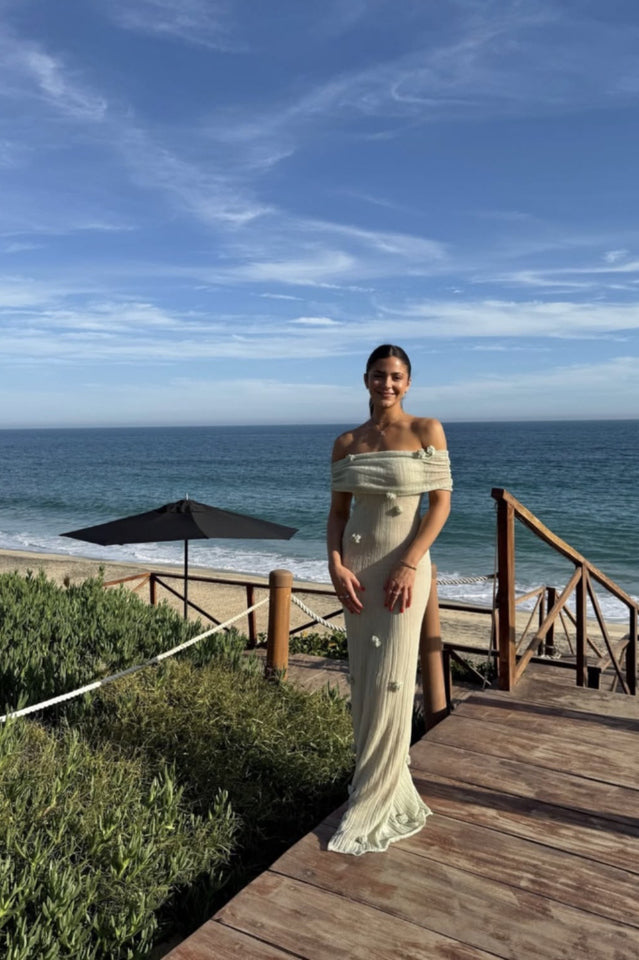 Brooke Off Shoulder Flower Knit Dress | Dress In Beauty