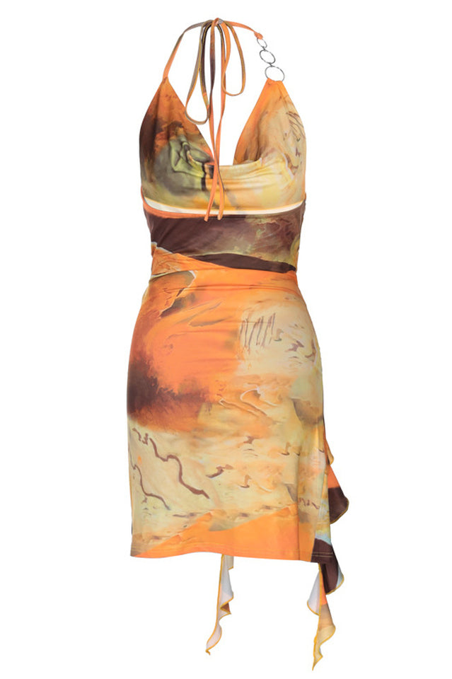 Sunset Halter Wrap Dress | Dress In Beauty