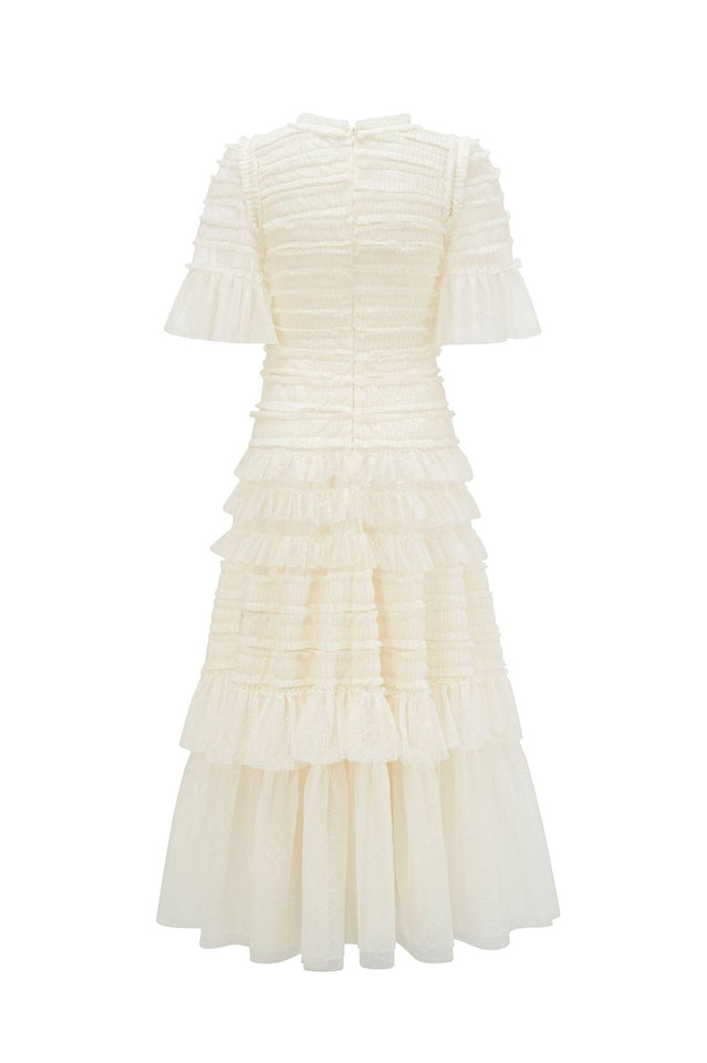 Harper Flutter Sleeve Tiered Midi Dress | Dress In Beauty