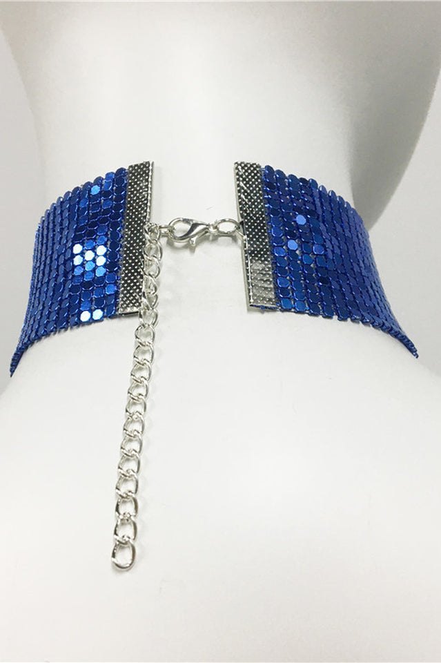 Punk Metal Sequin Necklace | Dress In Beauty