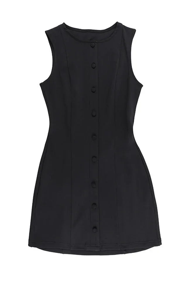 Fit and Flare Linen Blend Dress - View 10 | WEUXS