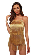 Halter Fringe Romper | Dress In Beauty