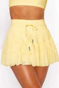 High Waist Plain Mesh Skort | Dress In Beauty