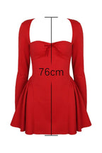 A-line mini dress with sweetheart neckline - View 9 | WEUXS
