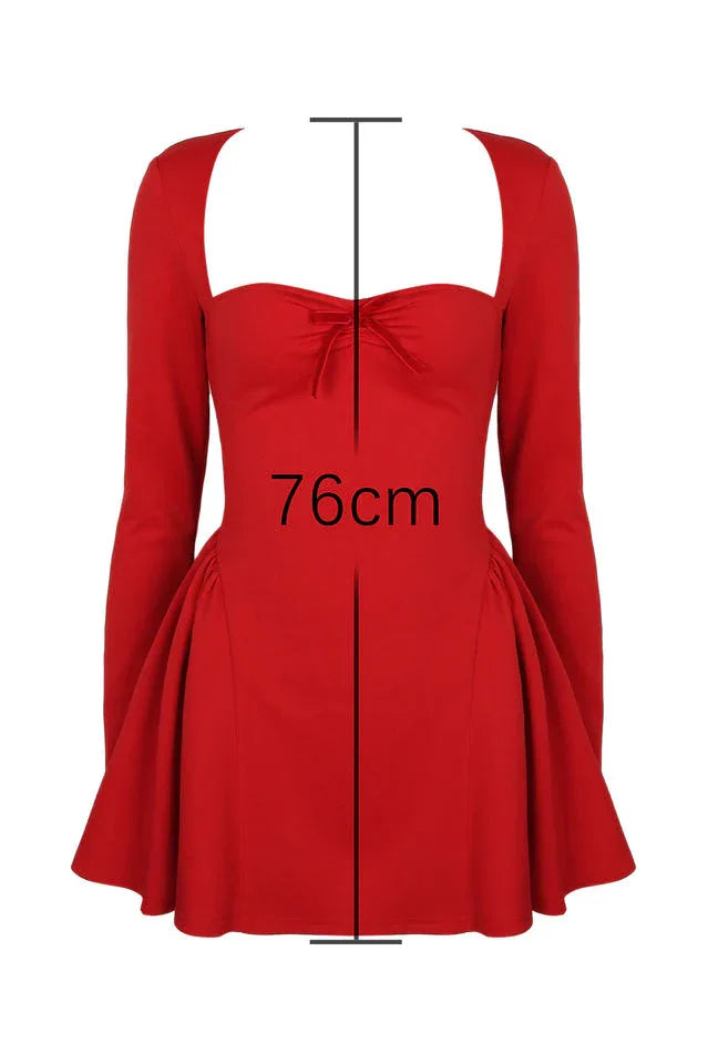 A-line mini dress with sweetheart neckline - View 9 | WEUXS