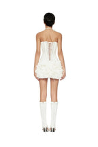 Elegant strapless rosette mini dress - View 20 | WEUXS