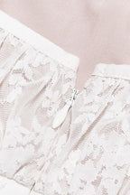 A-line mini dress with lace trim - View 10 | WEUXS