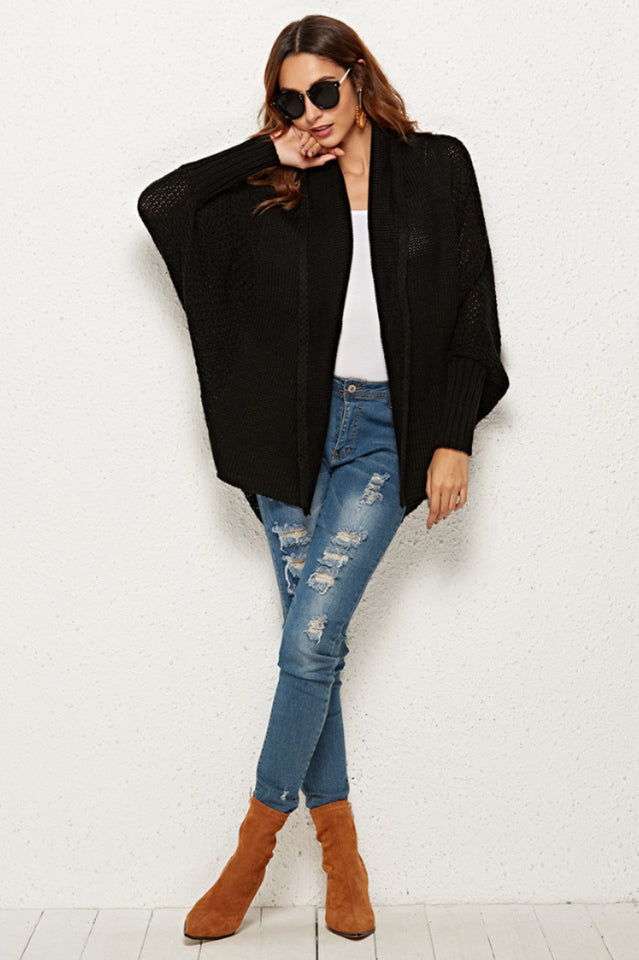Open Front Batwing Sleeve Cardigan | Dress In Beauty