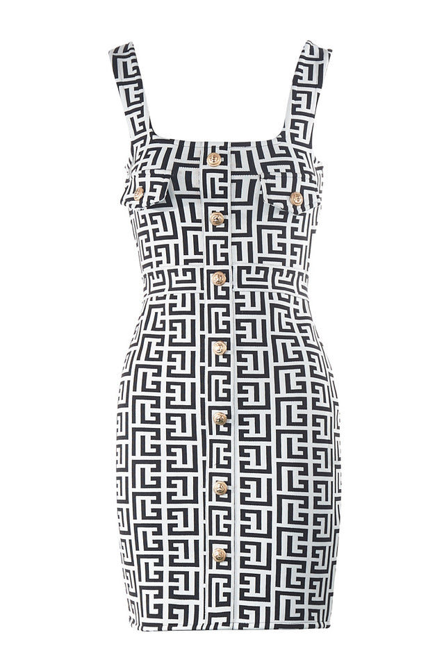 Jacquard Bandage Mini Dress | Dress In Beauty