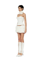 Elegant strapless rosette mini dress - View 21 | WEUXS