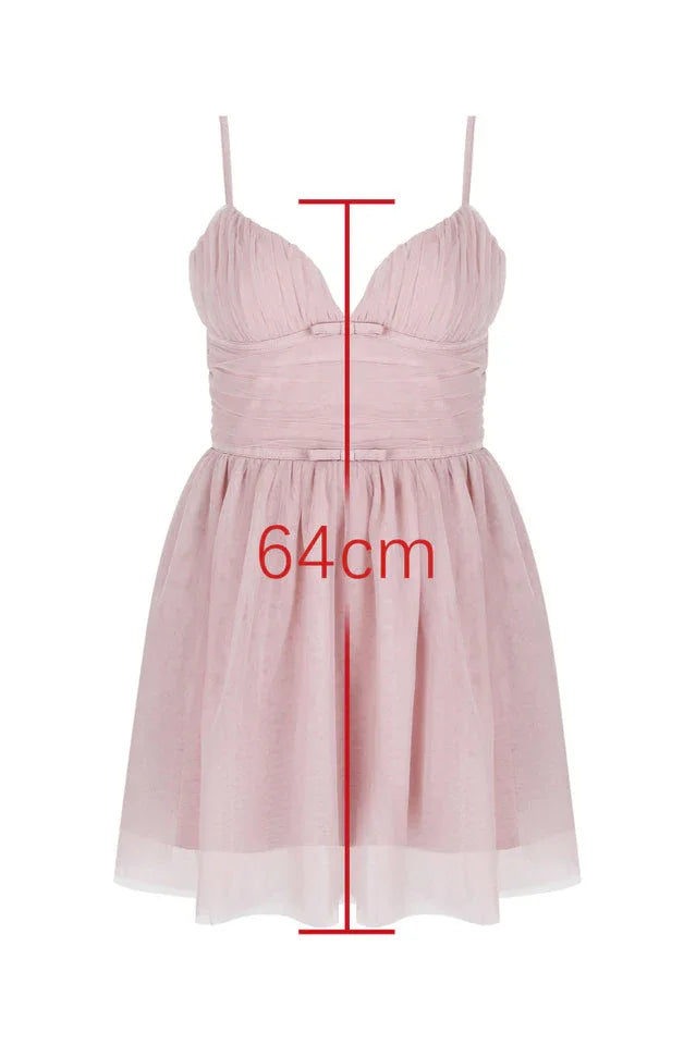 Princess Tulle Mini Dress with Sweetheart Neckline - View 8 | WEUXS