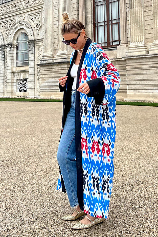 Brigitte One Of A Kind Ikat Maxi Kimono | Dress In Beauty