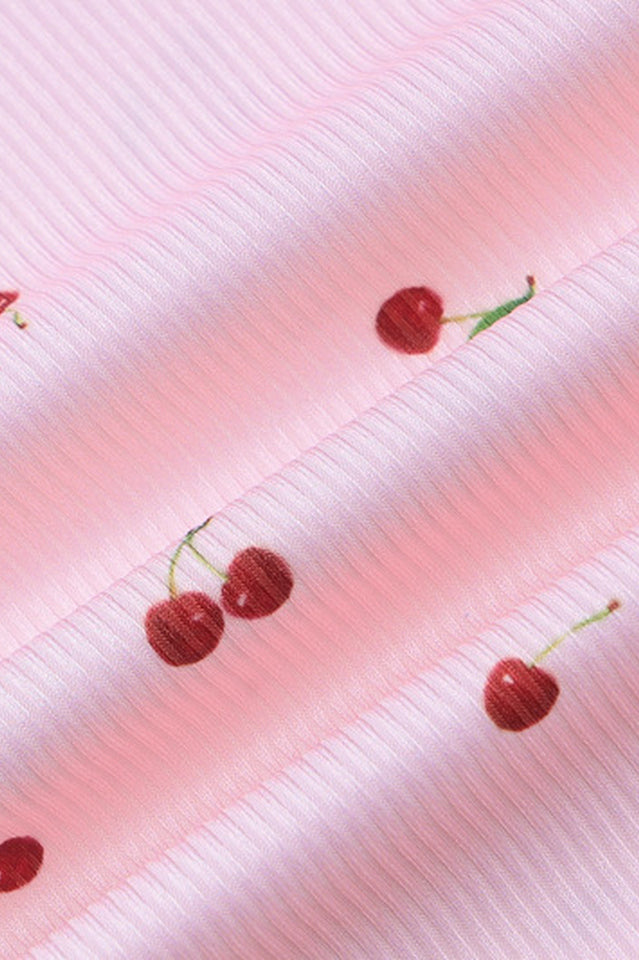 Cherry Print Spaghetti Strap Mermaid Dress | Dress In Beauty