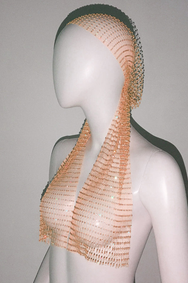 Party Art Rhinestone Hair Net | Dress In Beauty