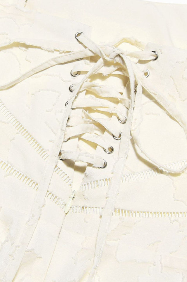 Serenita Vintage Cream Floral Mini Dress | Dress In Beauty