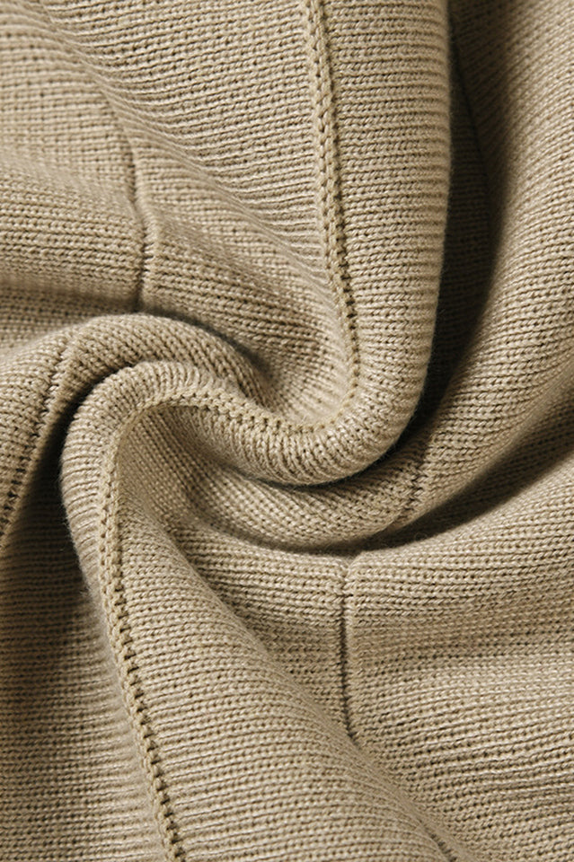 Surplice Neck Tie Front Pleated Sweater Dress | Dress In Beauty