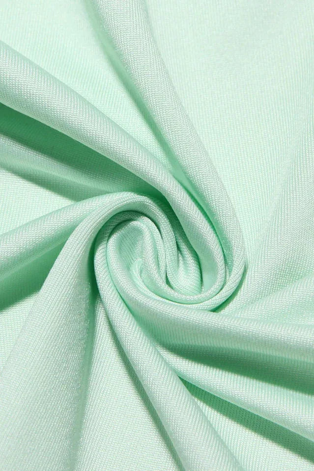 Fitted Mini Dress with Ruffle Cuffs - View 9 | WEUXS