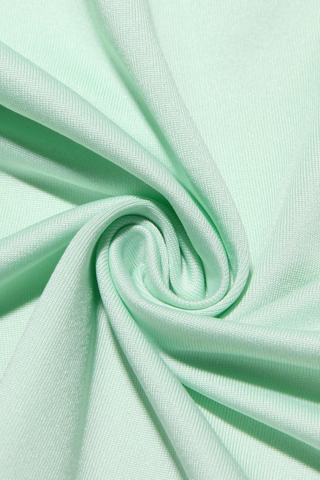 Camilla Pistachio Ruffle Cuff Mini Dress | Dress In Beauty