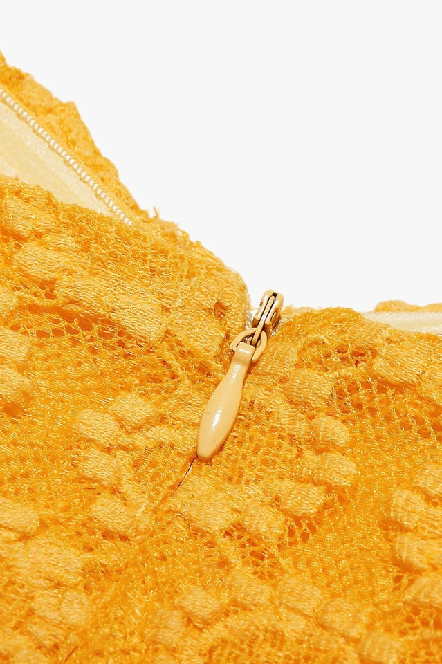 Carolina Apricot Lace Corset Mini Dress | Dress In Beauty