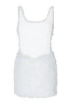 Feather trim mini dress - View 6 | WEUXS