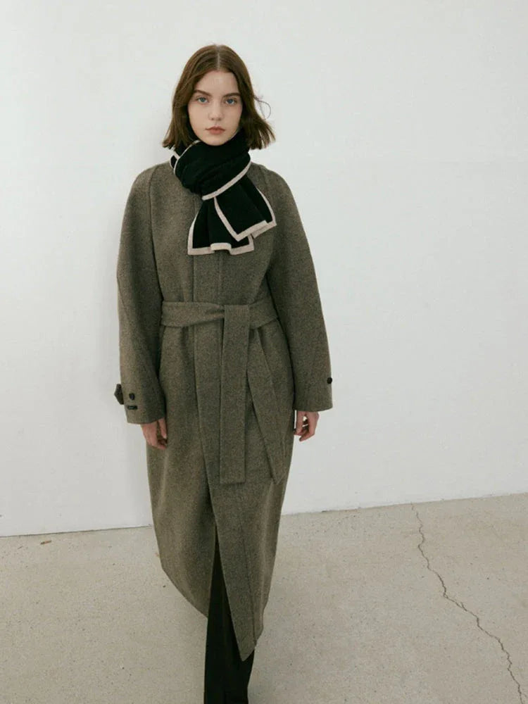 Contrast trim knit scarf - View 8 | WEUXS