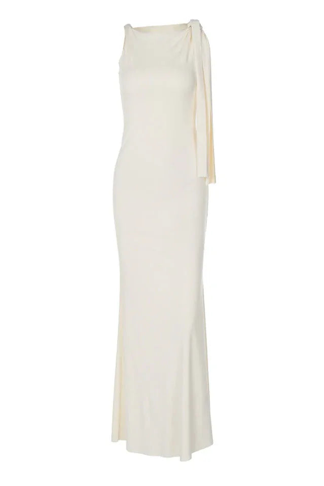 Asymmetrical Neckline Maxi Dress - View 19 | WEUXS