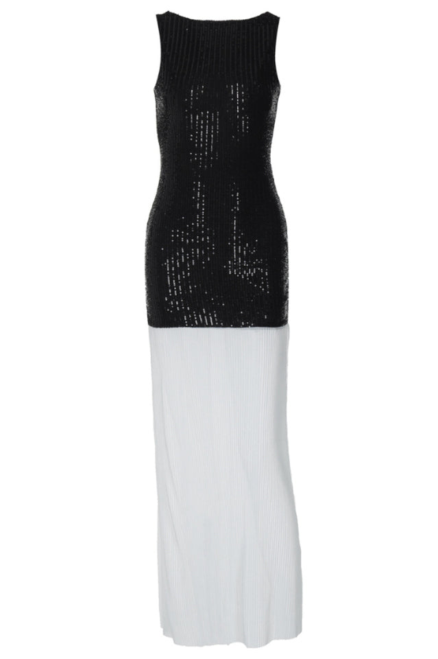 Gabrielle Patchwork Backless Maxi Dress | Dress In Beauty