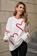 Luxe Love Viscose Heart Sweater | Dress In Beauty