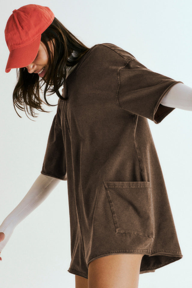 Koton Boat Neck Playsuit | Dress In Beauty