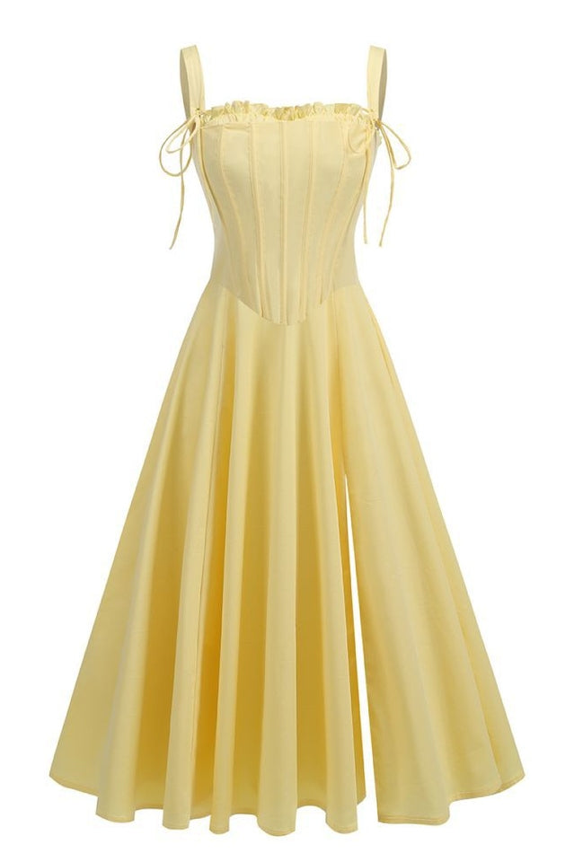 Clarabelle Pink Meadow Print Cotton Sundress | Dress In Beauty