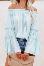 Women's Bamboo Flare Sleeve Top - View 9 | WEUXS