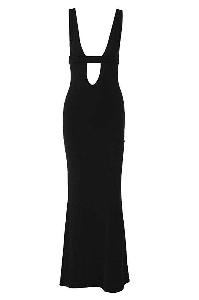 Plunging Neck Cut Out Maxi Dress | Dress In Beauty