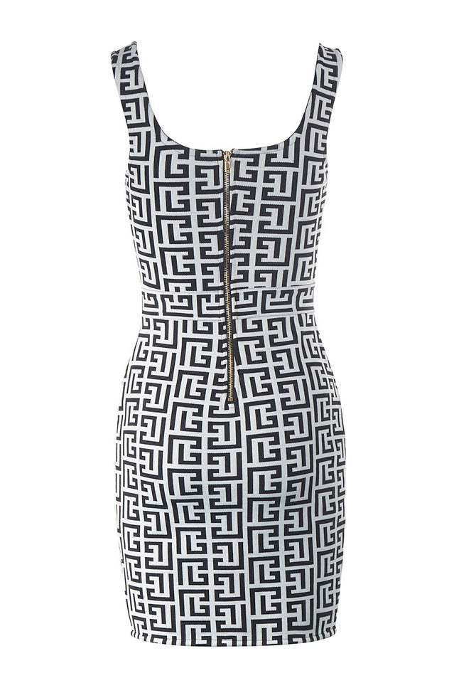 Jacquard Bandage Mini Dress | Dress In Beauty
