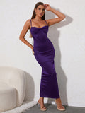 Maxi Cami Dress with Slit - View 27 | WEUXS
