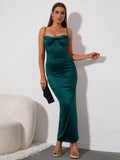 Maxi Cami Dress with Slit - View 10 | WEUXS