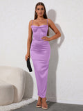 Maxi Cami Dress with Slit - View 6 | WEUXS