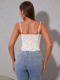 Lace Corset Cami Top - View 20 | WEUXS