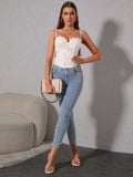 Lace Corset Cami Top - View 24 | WEUXS