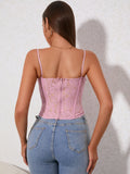 Lace Corset Cami Top - View 26 | WEUXS