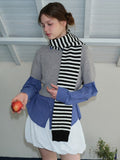 Striped knit scarf - View 6 | WEUXS