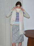 Gradient Wool Blend Scarf - View 8 | WEUXS
