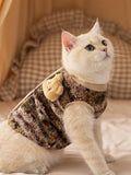 Fleece pet vest with bear detail - View 6 | WEUXS