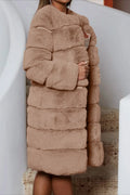 Tiered Faux Fur Coat - View 10 | WEUXS