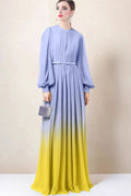 Sandra Long Sleeve Gradient Maxi Dress | Dress In Beauty