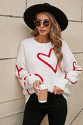 Luxe Love Viscose Heart Sweater | Dress In Beauty