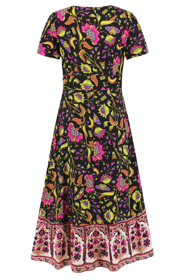 Kamoni Floral Print Boho Maxi Dress | Dress In Beauty